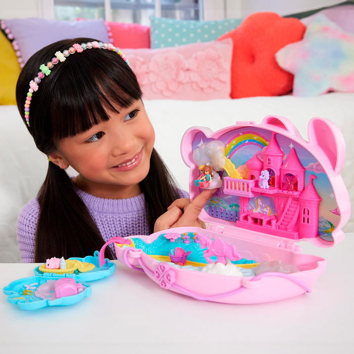 Mattel Polly Pocket Set Cofre-Bolso Conejito JFT88 Juguete para Niñas +4 Años