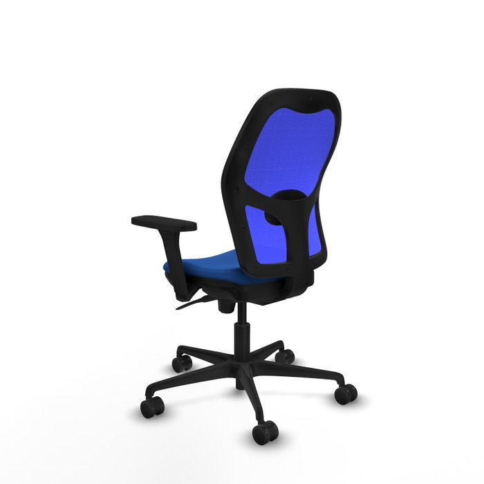 PIQUERAS Y CRESPO Silla de oficina Jorquera Azul con mecanismo Sincro y Brazos 3D