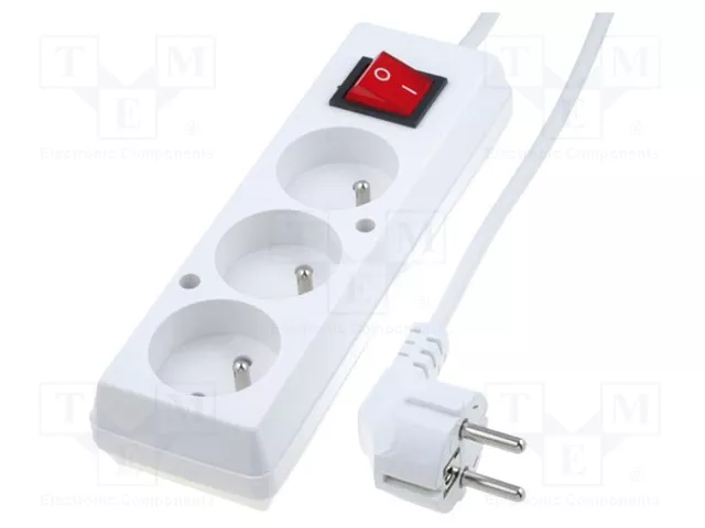 JONEX Prolongador de alimentación H03VV-F 3G1,5mm2 10m Blanco JONEX Prolongador de alimentación H03VV-F 3G1,5mm2 10m Blanco