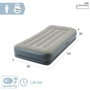 Intex Pillow Rest Mid Rise Cama hinchable eléctrica para 2 personas 64116ND