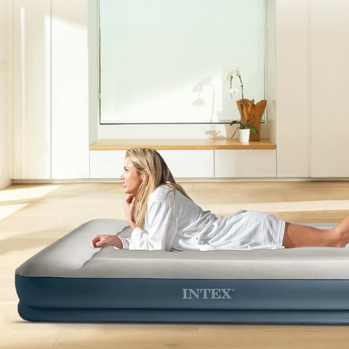Intex Pillow Rest Mid Rise Cama hinchable eléctrica para 2 personas 64116ND