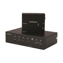 StarTech Extensor HDBaseT con Switch - DisplayPort, VGA y HDMI por Cable CAT5/CAT6 - 4K 60Hz 4096x2160 - Alcance 70m - Kit Transmisor/Receptor