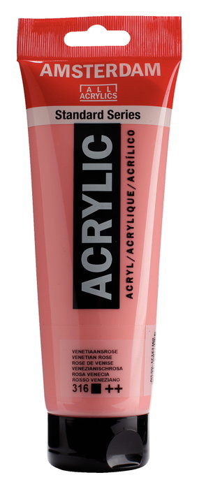 Amsterdam Standard Series Colores Acrílicos Rosa Venecia 316 Tubo 250 ml Amsterdam Standard Series Colores Acrílicos Rosa Venecia 316 Tubo 250 ml