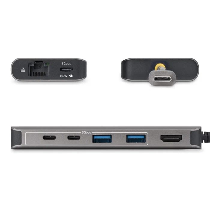 StarTech.com 315B-USBC-MULTIPORT Base para portátil y replicador de puertos USB-C Gris