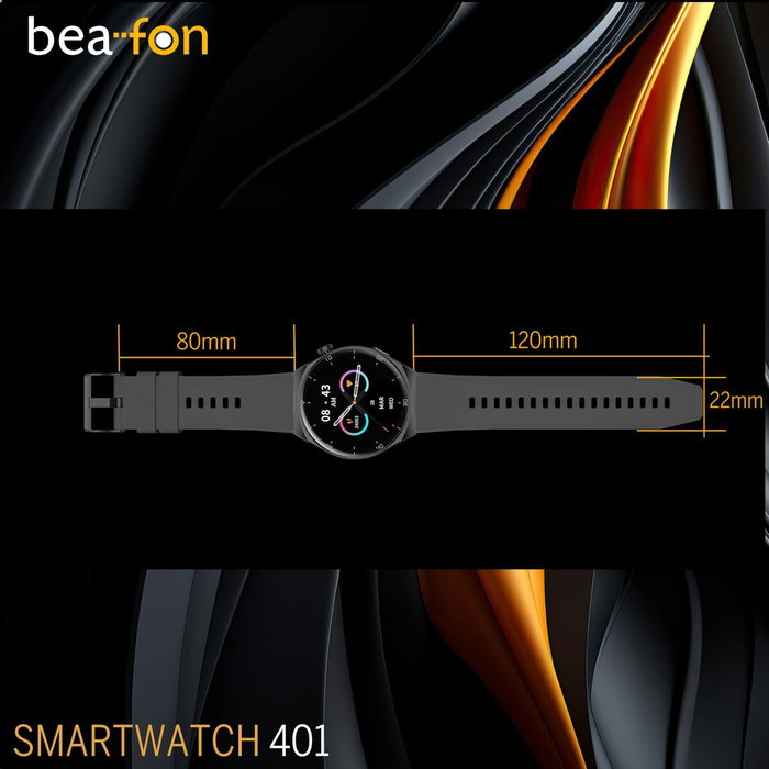 Bea-Fon Watch 401 Black-Silver