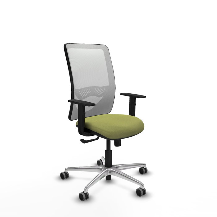 PIQUERAS Y CRESPO Silla de oficina Zulema con mecanismo Sincro, Verde oliva y Blanco PIQUERAS Y CRESPO Silla de oficina Zulema con mecanismo Sincro, Verde oliva y Blanco