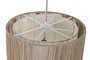 DKD Home Decor Lámpara de Techo de Yute y Metal Natural Marrón y Crudo 40x40x51 cm
