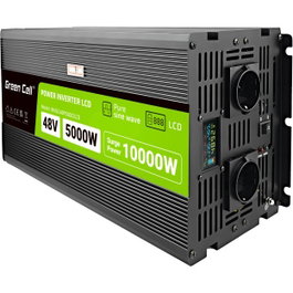 Green Cell KFZ Spannungswandler Power Inverter 48V > 230V 5000W/10000W Display