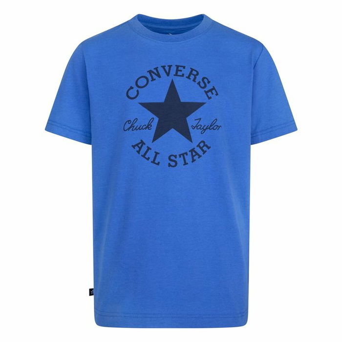 Camiseta de Manga Corta Infantil Converse Sustainable Core Sse Azul