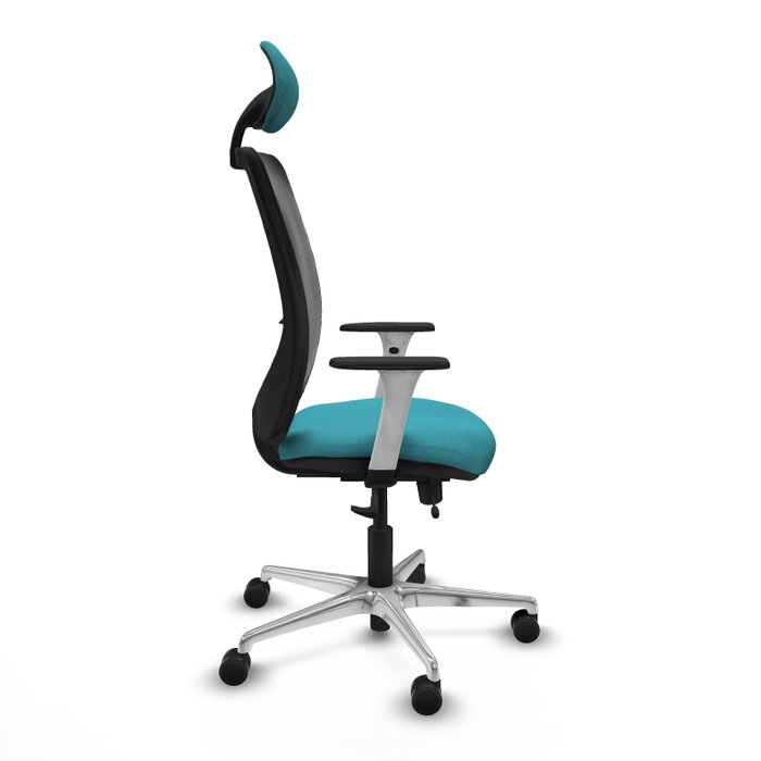 PIQUERAS Y CRESPO Silla de oficina Zulema con mecanismo Sincro/Traslack, Turquesa y Negro PIQUERAS Y CRESPO Silla de oficina Zulema con mecanismo Sincro/Traslack, Turquesa y Negro