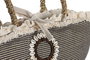 DKD Home Decor Bolso de Seagrass y Poliéster con Conchas