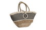 DKD Home Decor Bolso de Seagrass y Poliéster con Conchas