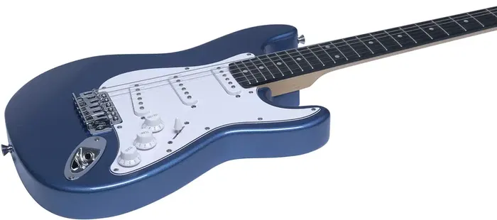 Eko St100 Guitarra Eléctrica Formato 3/4 Tipo Strat - Azul Metálico