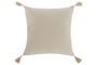 DKD Home Decor Cojín Crudo Poliéster y Algodón 45x8x45 cm