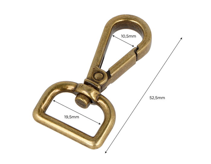 Innspiro Mosquetón Anilla D Oro Viejo 19,5 mm (5 unidades) Innspiro Mosquetón Anilla D Oro Viejo 19,5 mm (5 unidades)