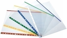 Funda Multitaladro Con Ribete Color Grafoplas Pp 80Μ Liso A4 11 Tal.Rfzo. Verde Paquete De 100