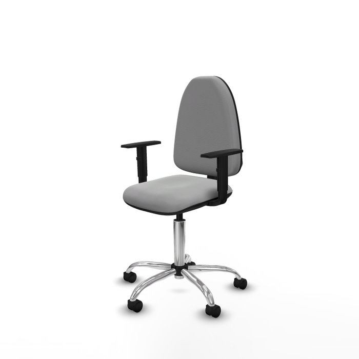 PIQUERAS Y CRESPO Silla de oficina Aýna Gris claro con Brazos 1D