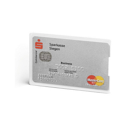 Durable Funda de Protección para Tarjeta de Crédito RFID Secure Transparente (Pack de 3)