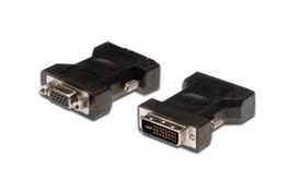 Digitus Adaptador de vídeo DVI-I (24+5) M a HD DSUB 15-pin F Negro