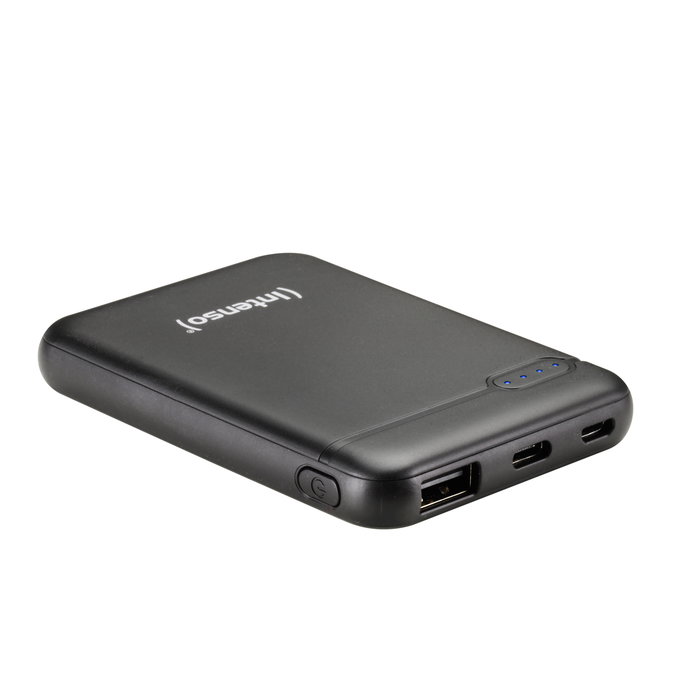 Intenso XS5000 Powerbank 5000 mAh Portátil Negro con Doble Puerto USB y USB-C