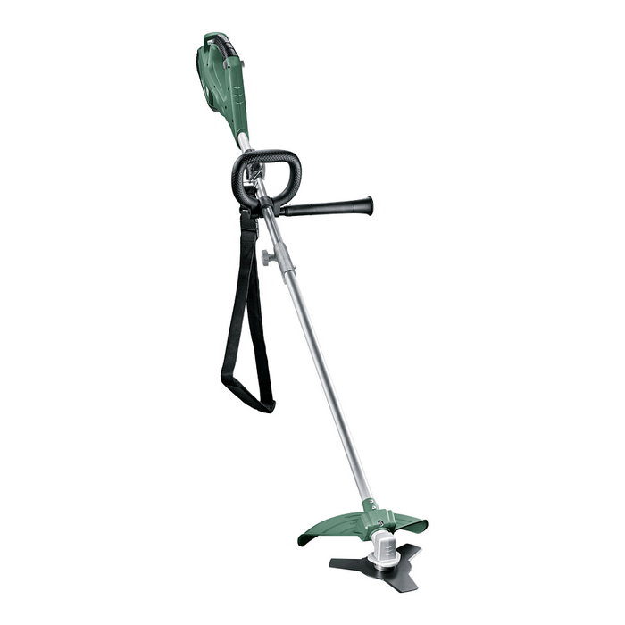 Bosch Desbrozadora y Cortabordes AFS 23-37, 1000 W, 3,7 cm de Corte, 2 en 1 con Cuchilla e Hilo, Color Verde, para Jardinería