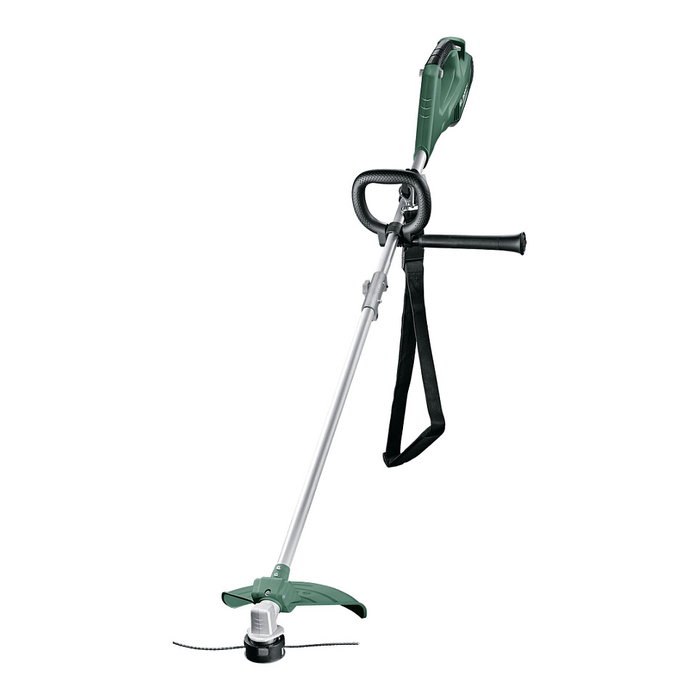 Bosch Desbrozadora y Cortabordes AFS 23-37, 1000 W, 3,7 cm de Corte, 2 en 1 con Cuchilla e Hilo, Color Verde, para Jardinería