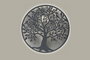 DKD Home Decor Decoración de pared LED Metal Árbol Blanco 40x40 cm