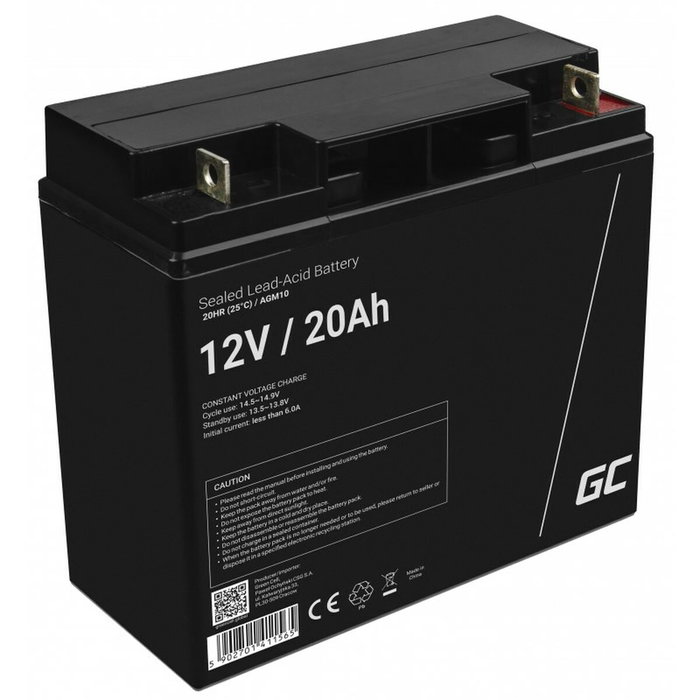 Green Cell AGM10 Batería Industrial Recargable 12V 20000mAh Green Cell AGM10 Batería Industrial Recargable 12V 20000mAh