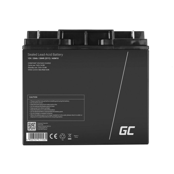 Green Cell AGM10 Batería Industrial Recargable 12V 20000mAh Green Cell AGM10 Batería Industrial Recargable 12V 20000mAh