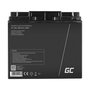Green Cell AGM10 Batería Estacionaria VRLA Plomo Ácido Sellada 20000mAh 12V Universal Color Negro