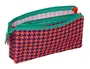 Safta Estuche Portatodo Triple Nait Nait Pata de Gallo Coral