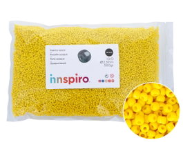Innspiro Rocalla de Vidrio Amarilla Opaca 2,3mm 500g