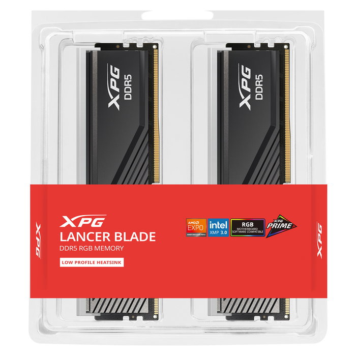 ADATA AX5U6000C4816G-DTLABRBK Memoria RAM DDR5 32 GB (2x16 GB) 6000 MHz CL48 XPG Lancer Blade RGB Intel XMP AMD EXPO Negra