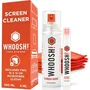 Whoosh Kit Limpiador de Pantallas DUO WSH004 - Spray 100ml y 8ml + 2 Paños Microfibra, para Pantallas y Gafas, No Tóxico