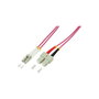 LOGILINK Cable de conexión de fibra óptica OM4 LC/UPC a SC/UPC de 5m Duplex