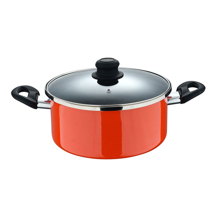 San Ignacio Cacerola Valencia experto de acero al carbono con tapa, 24 cm
