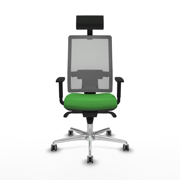 PIQUERAS Y CRESPO Silla de oficina Horna con Mecanismo Sincro, Verde y Gris