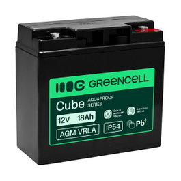 Green Cell Batería AGM12V18AH-H 12V 18Ah