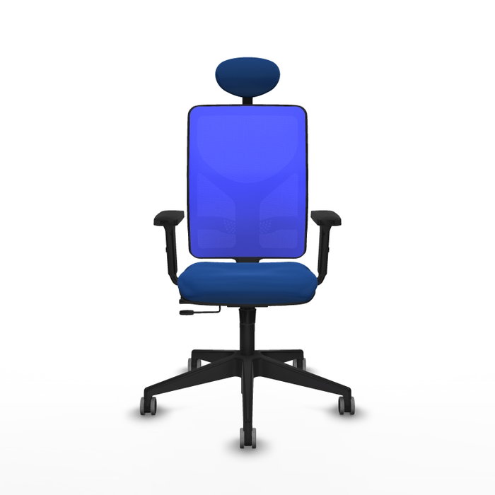 PIQUERAS Y CRESPO Silla de oficina Motilla Azul con Mecanismo Sincro/Traslack