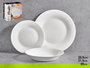 Vivalto Set Vajilla Lisa Opal 18 Piezas Blanco 26x27x17 cm (Set de 2)
