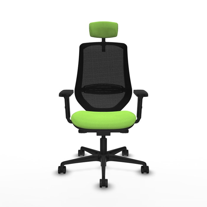 Silla de oficina Mardos con mecanismo Sincro/Traslack tapizada con Tela color Pistacho y malla color Negro. Equipada con lumbar 1D, Brazos 2D, Cabecero 2D y Ruedas 65mm nailon Silla de oficina Mardos con mecanismo Sincro/Traslack tapizada con Tela color Pistacho y malla color Negro. Equipada con lumbar 1D, Brazos 2D, Cabecero 2D y Ruedas 65mm nailon