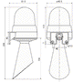 WERMA Señalizador Luminosa y Sonora Rojo 230VAC