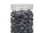 GIFTDECOR Bote de Piedras Decorativas Metalizadas 10-20 mm Negro 700g