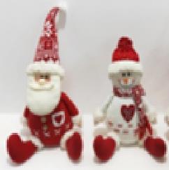 DKD Home Decor Figura Decorativa Blanco Rojo 14 x 30.5 x 24 cm (2 Unidades)