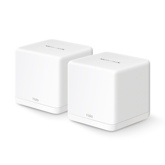 MERCUSYS HALO H60X Sistema de Malla Wi-Fi 6 Doble Banda (2.4 GHz / 5 GHz) Blanco 2 Unidades MERCUSYS HALO H60X Sistema de Malla Wi-Fi 6 Doble Banda (2.4 GHz / 5 GHz) Blanco 2 Unidades