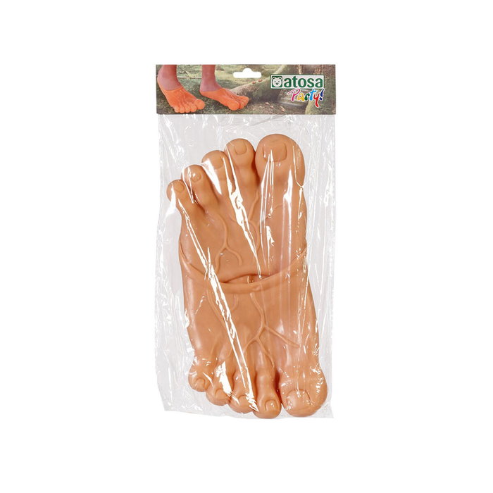 Pies Gigantes de Goma Color Carne para Disfraz de Troll, Ogro, Cavernícola o Gigante - 28 cm Pies Gigantes de Goma Color Carne para Disfraz de Troll, Ogro, Cavernícola o Gigante - 28 cm