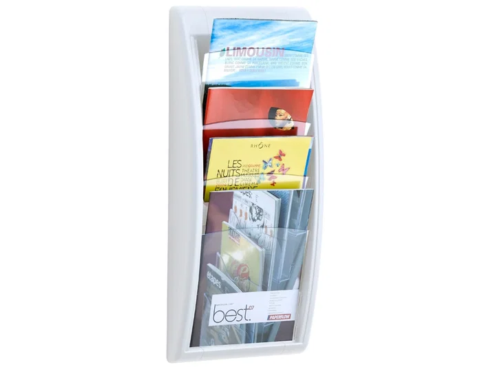 Paperflow Expositor Mural Din A4 Blanco 4 Casillas 650x290x95 mm Paperflow Expositor Mural Din A4 Blanco 4 Casillas 650x290x95 mm