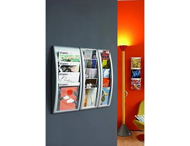 Paperflow Expositor mural blanco con 4 casillas