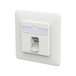 METZ CONNECT 130E371027-I Anschlussdose E-DAT C6A LSA++ 1 Port RJ-45 Blanco