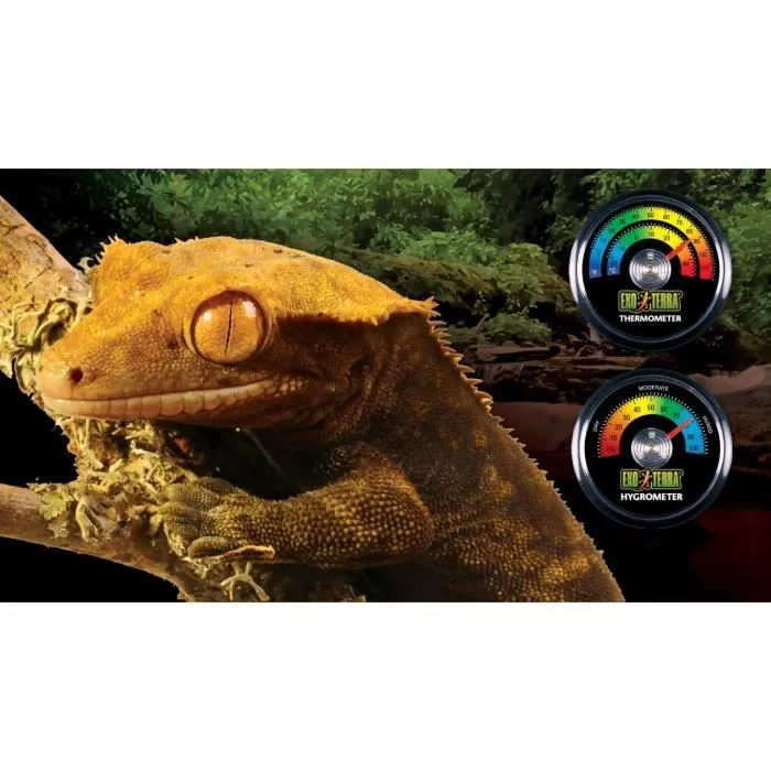 Exo Terra 0015561224666 Higrómetro Analógico para Terrario